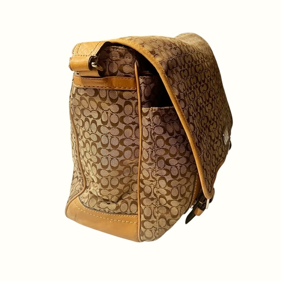 Coach Messenger Bag Brown Khaki - Picture 3 of 17